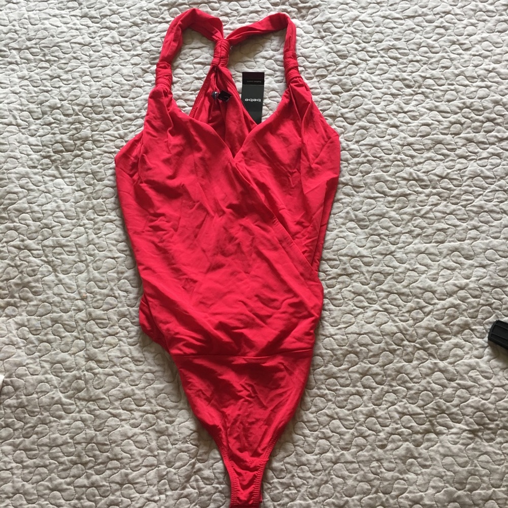 Knot Strap Bodysuit by Bebe